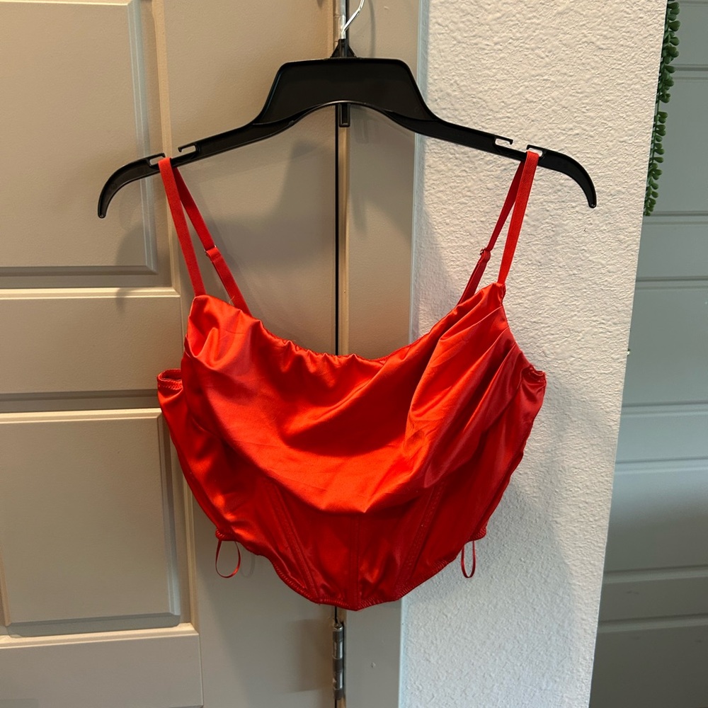 Urban Outfitters Red Crop Top